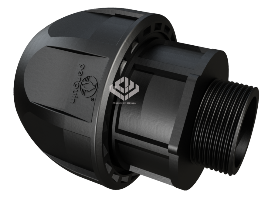 Male Threaded Adaptor (MTA) HDPE Penguin Smart Compression 20 mm (1/2 ...