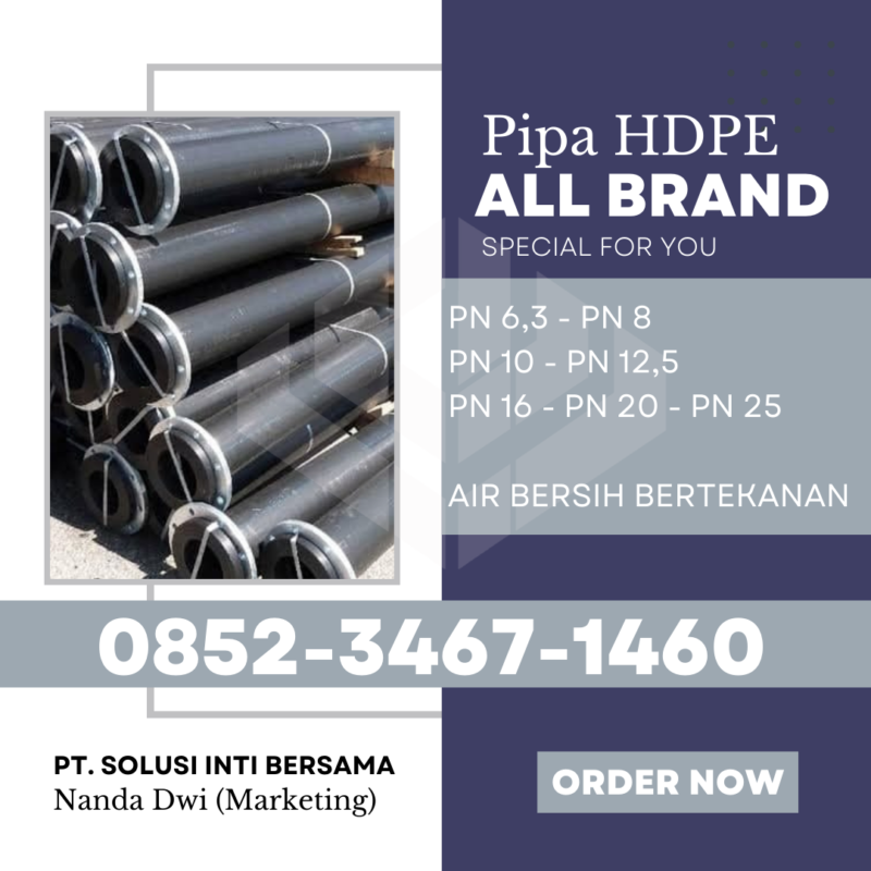 Harga Pipa HDPE Bali 2025 - Denpasar Tabanan Gianyar Buleleng Jembrana Karangasem | PT SOLUSI INTI BERSAMA menjual dengan Merk Trilliun Vinilon Unilon Rucika Westpex Supramas Maspion